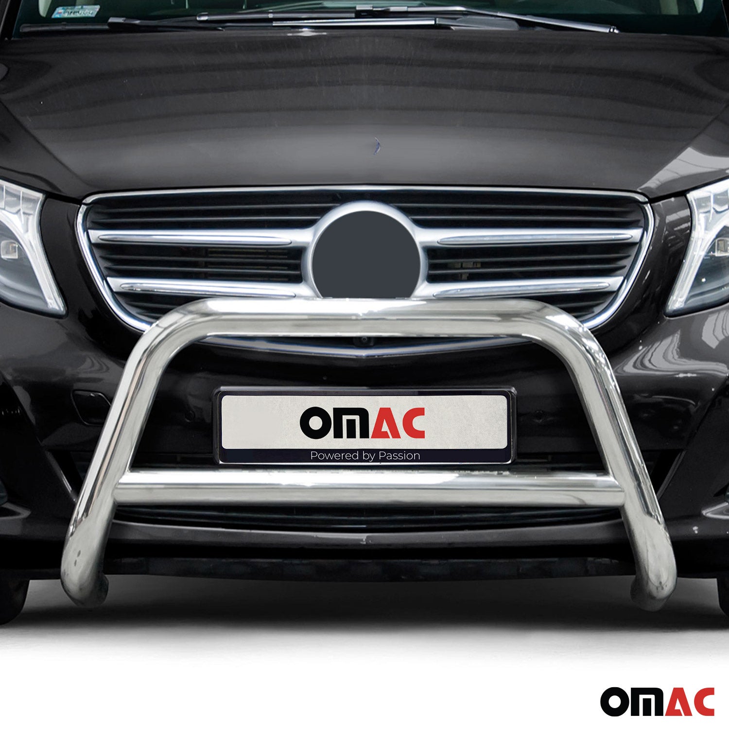 Pare-Buffle Avant Pour Mercedes Classe V 2014-2019 en Argent