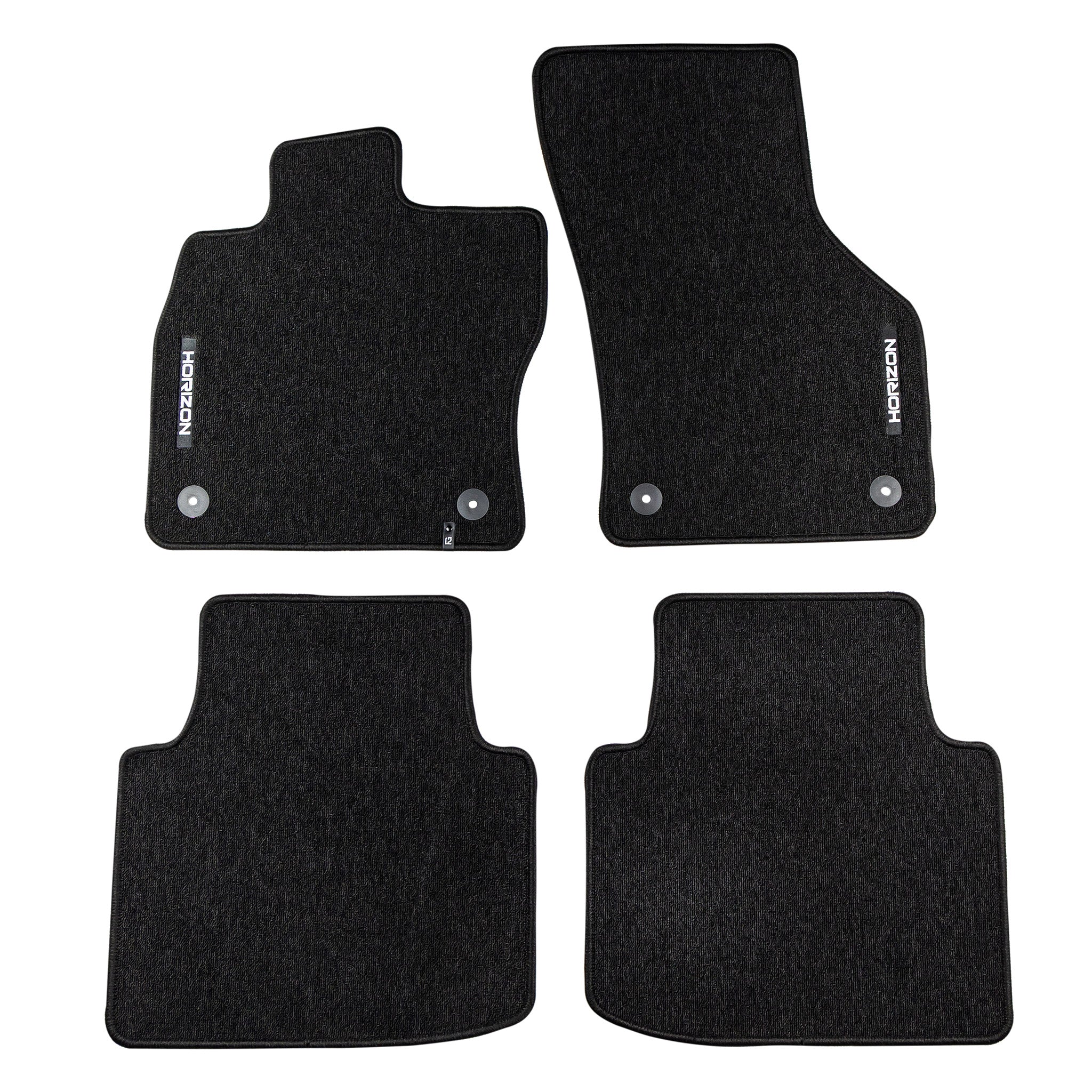 Tapis de Sol de Voiture pour Skoda Superb III 2015-2023 Velours Noir 4Pcs