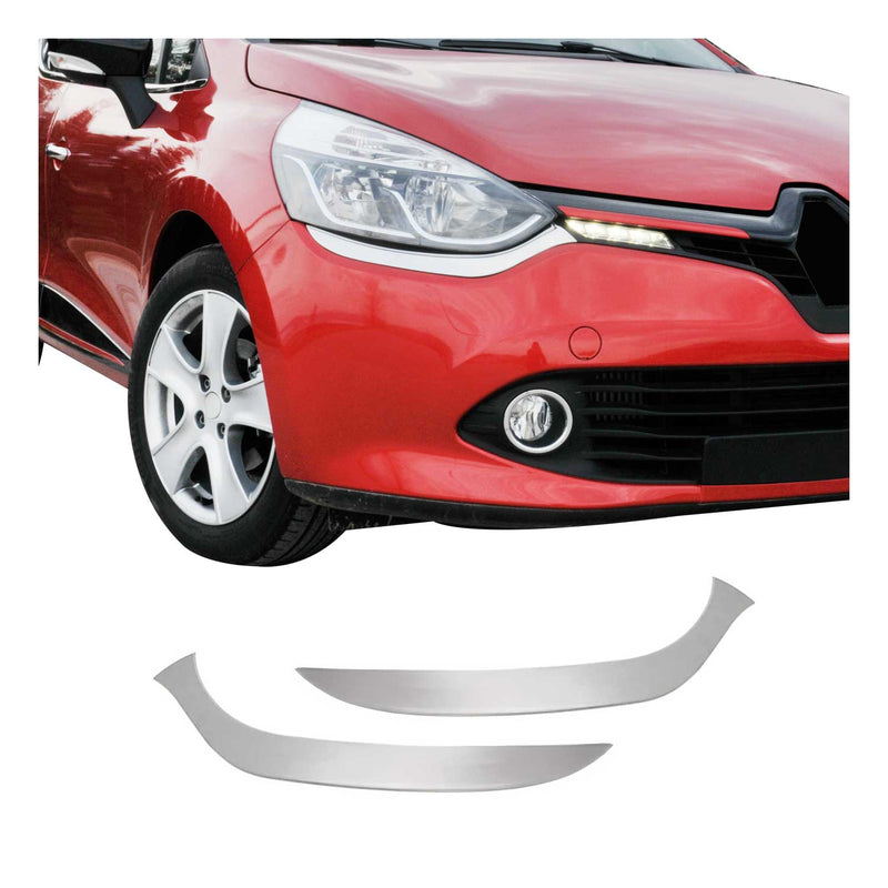 Cadres de Phares avant (inférieure) Renault Clio IV 2012-2016 Inoxydable Chromé