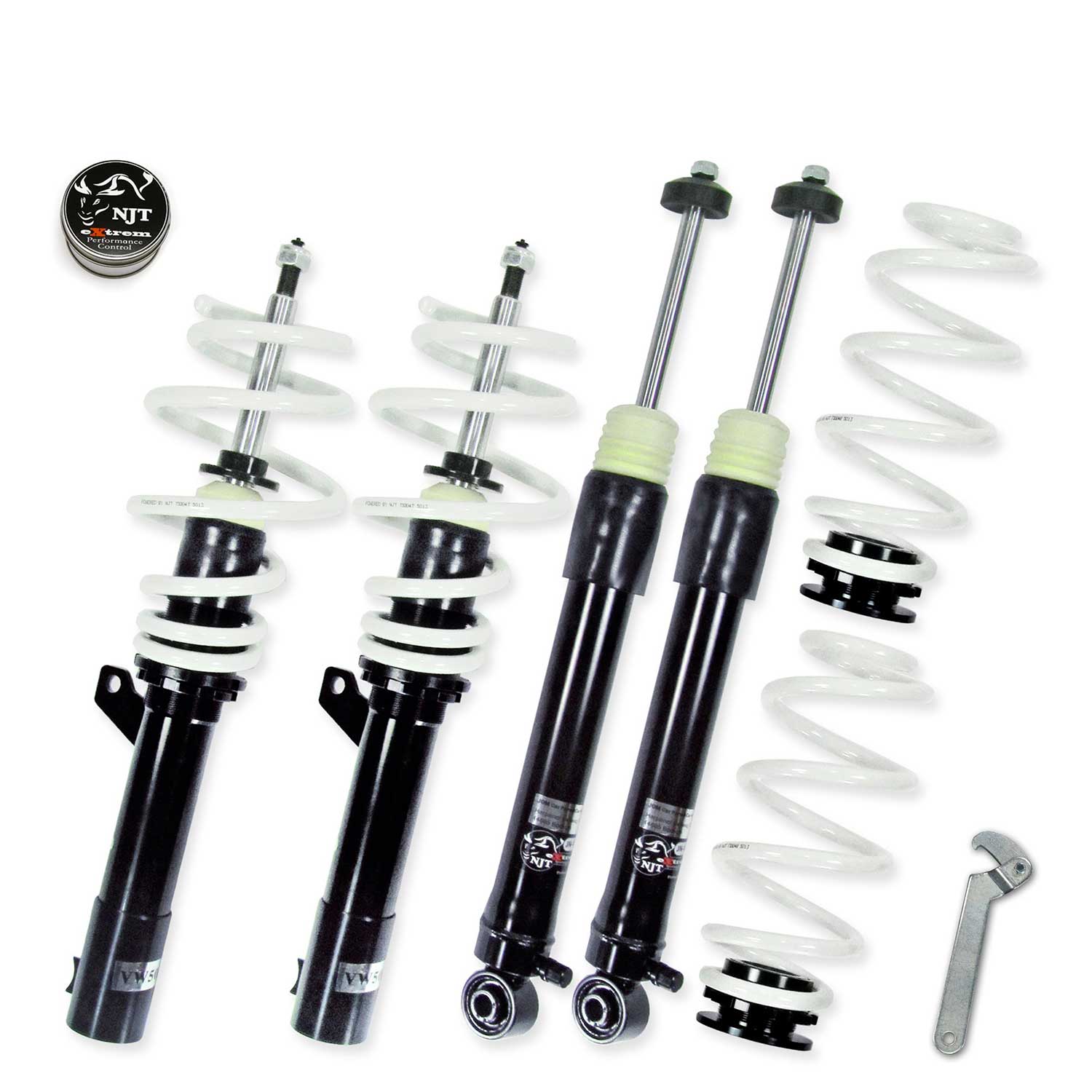 Kit Suspension + Amortisseurs NJT eXtrem pour Audi A3 8P 2.0T/ 2.0TDi/ DSG/ 3.2