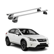 Barres de toit transversales pour Subaru XV 2011-2018 Acier Argent