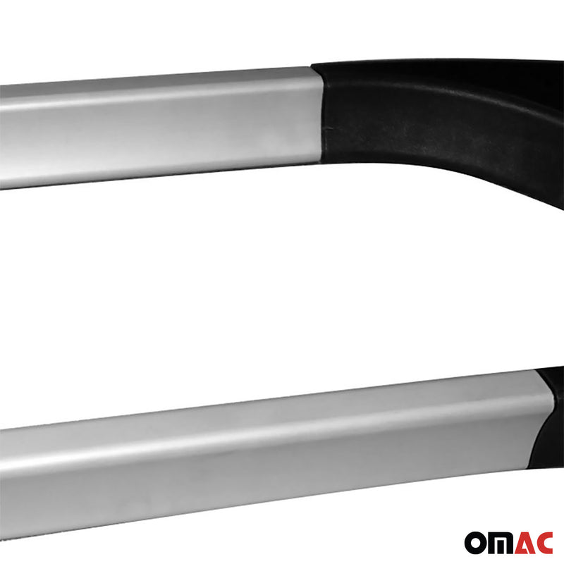 Barres de toit longitudinales pour Mercedes A Klasse W177 2018-2025 en Alu gris