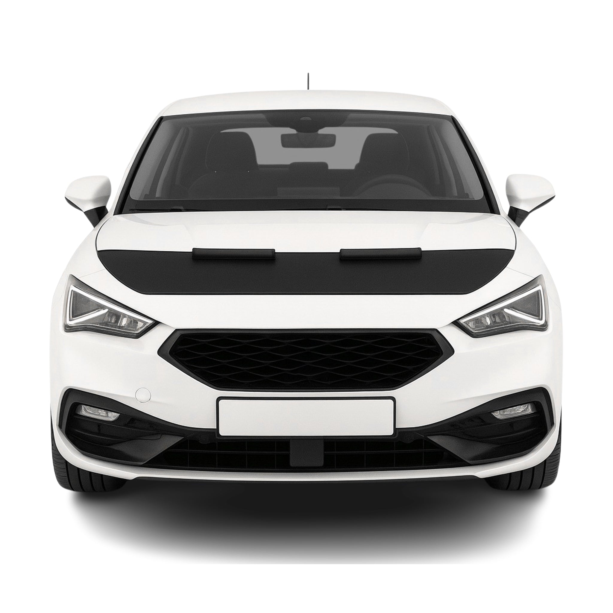 Protège Capot - Masque De Voiture pour Seat Leon 2020-2026 HB En Vinyle Noir