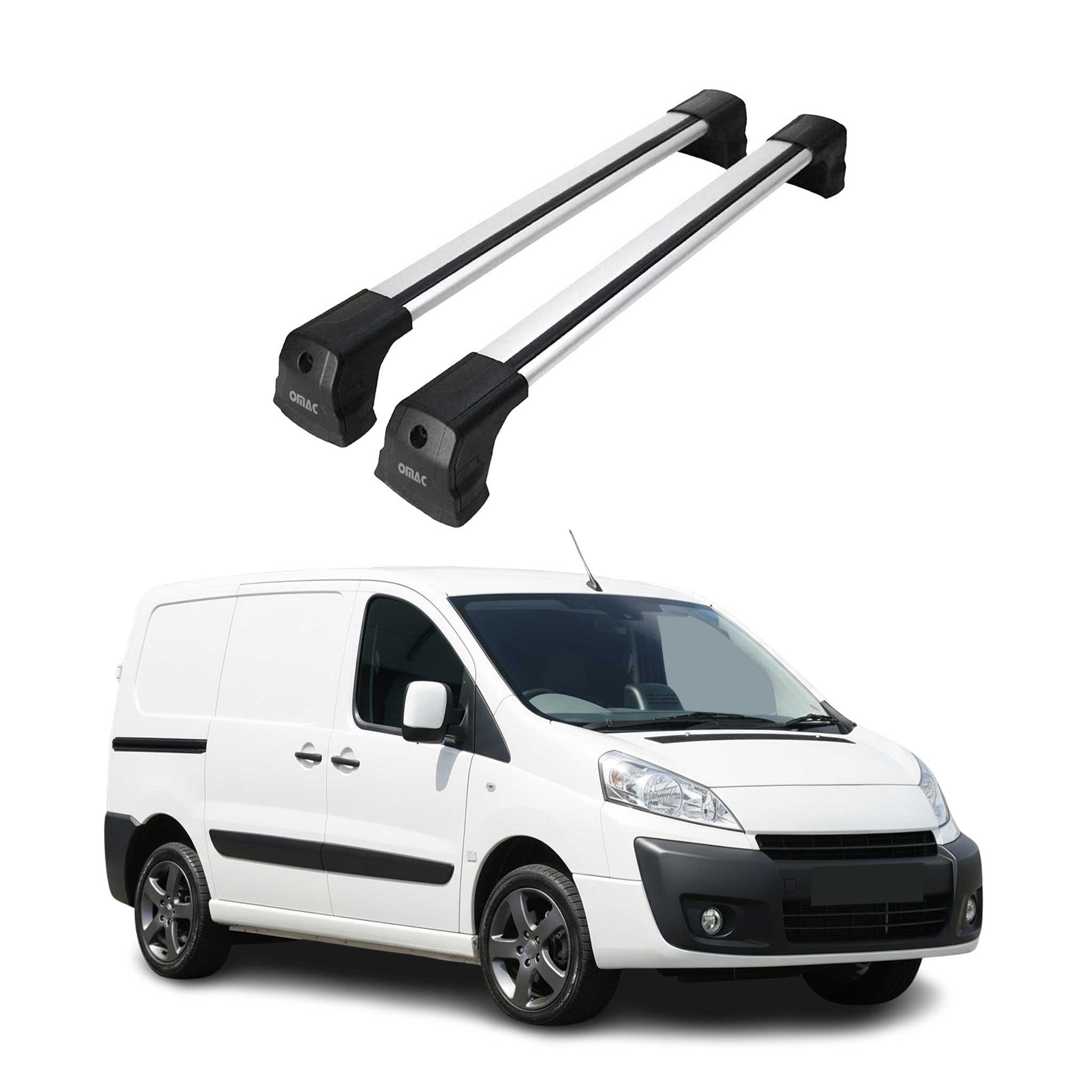 Barres de toit transversales pour Toyota ProAce I 2013-2016 Aluminium Gris 2x