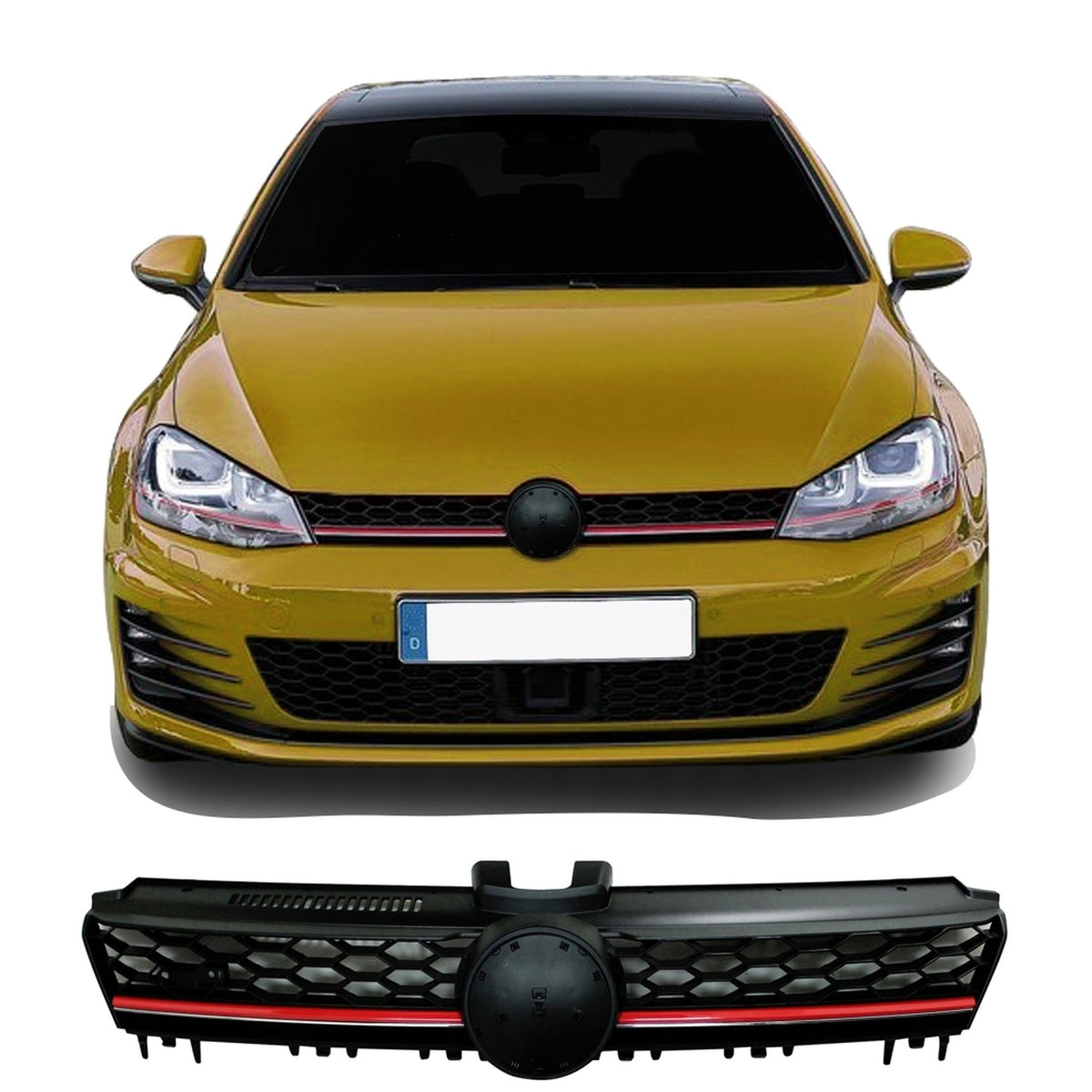 JOM Calandre pour VW Golf 7 2012- 2017 mit ABE ABS Noir