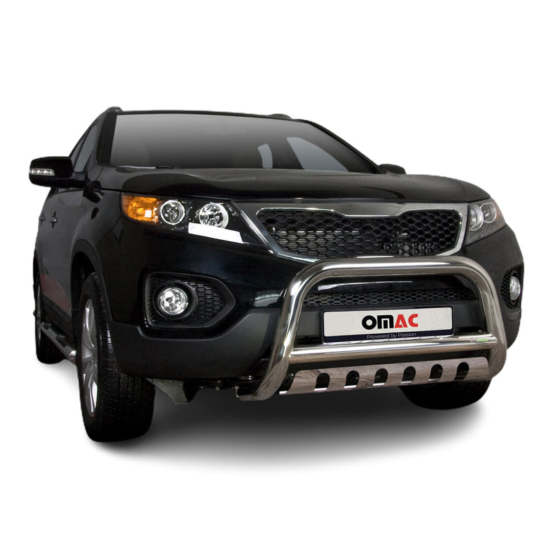 Pare-Buffle Avant Pour Kia Sorento 2010-2012 Acier Inox Argent