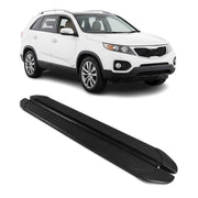 Marchepieds Latéraux pédale pour Kia Sorento 2009-2013 2Pcs Aluminium Noir