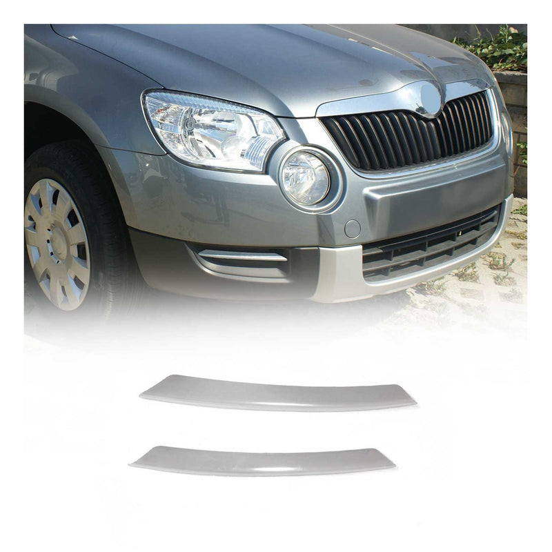 Cadre Phare Antibrouillard pour Skoda Yeti 2010-2013 en acier inox Chromé