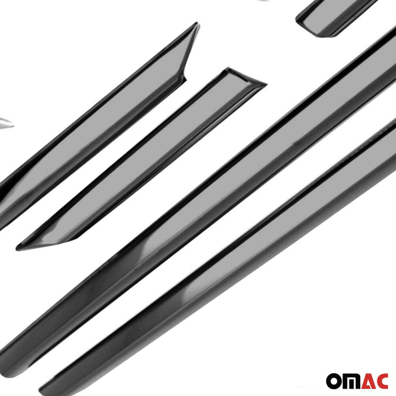 Garniture de Fenêtre pour Opel Astra K HB Acier Inox Foncé 8Pcs