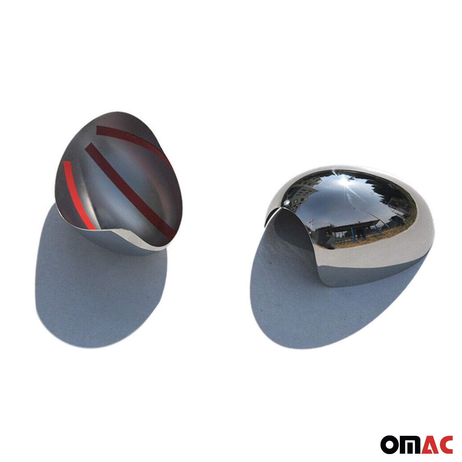 Coques de Rétroviseurs pour Mini Clubman R55 2007-2014 en Acier Chromé Argent
