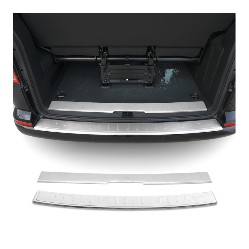 Kit Protection de Pare-Chocs arrière pour VW T6 T6.1 2015-24 Porte simple inox