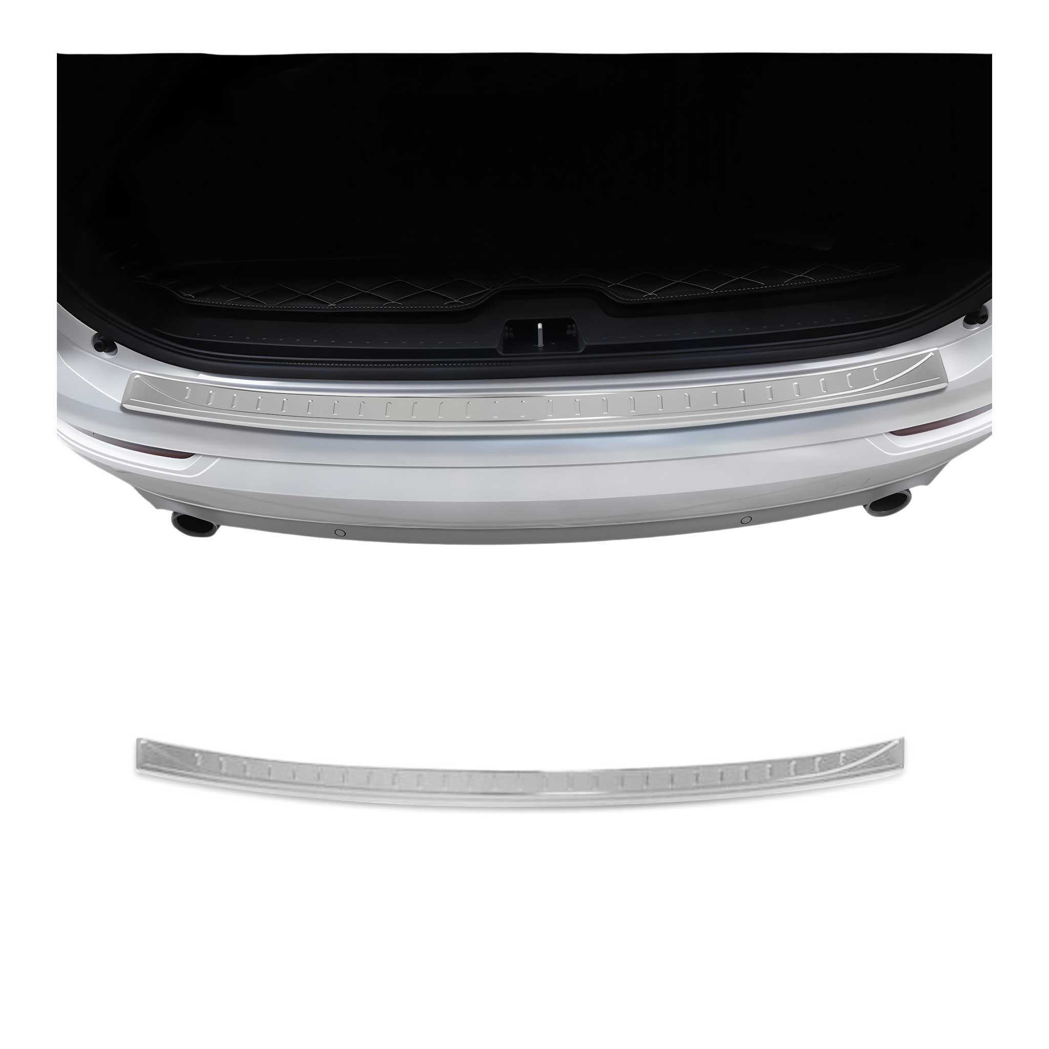 Protection Seuil de Pare-chocs Arriére Pour Volvo XC90 2016-2025 Acier Inox