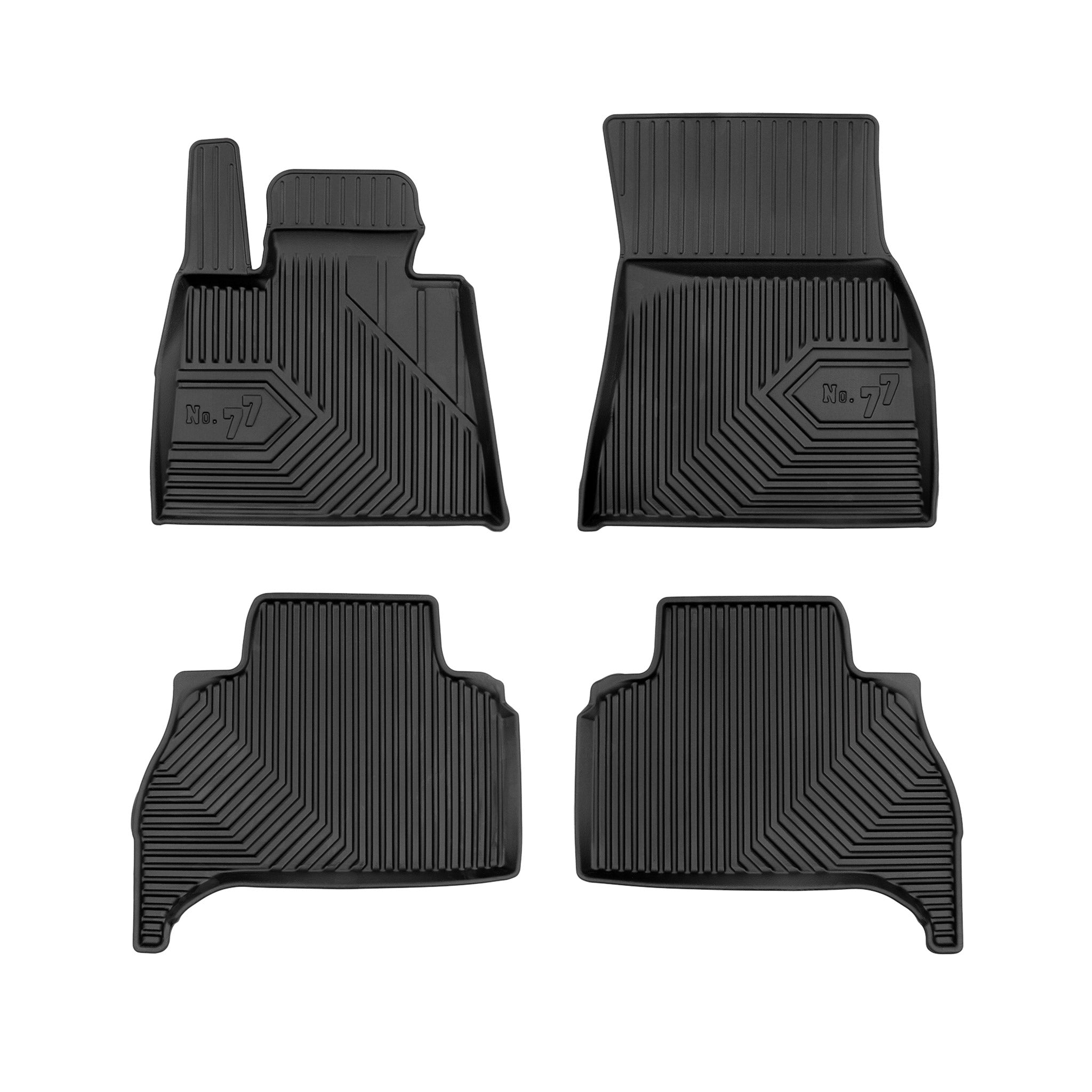 Tapis de Sol de Voiture pour BMW X5 G05 2019-2026 TPE Antidérapant Noir 3Pcs