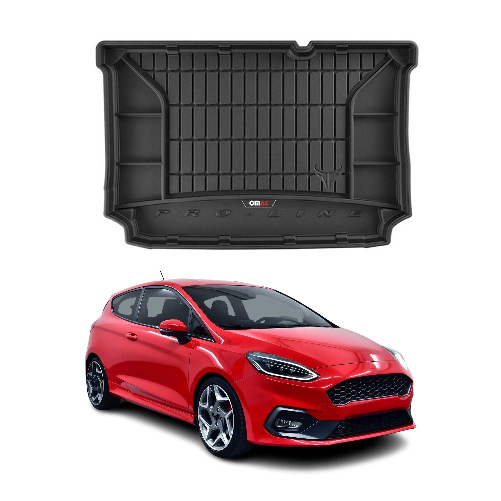 Tapis de Coffre pour Ford Fiesta 2017-2022 Noir TPE