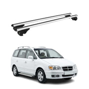 Barres de toit Transversales pour Hyundai Trajet 1999-2008 TÜV Aluminium Gris 2x