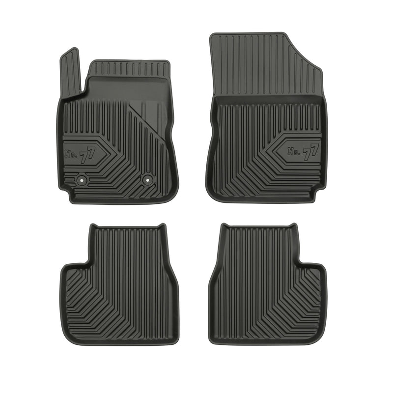 Tapis de Sol de Voiture pour Citroen C4 Cactus 2014-2020 TPE Imperméable 4Pcs