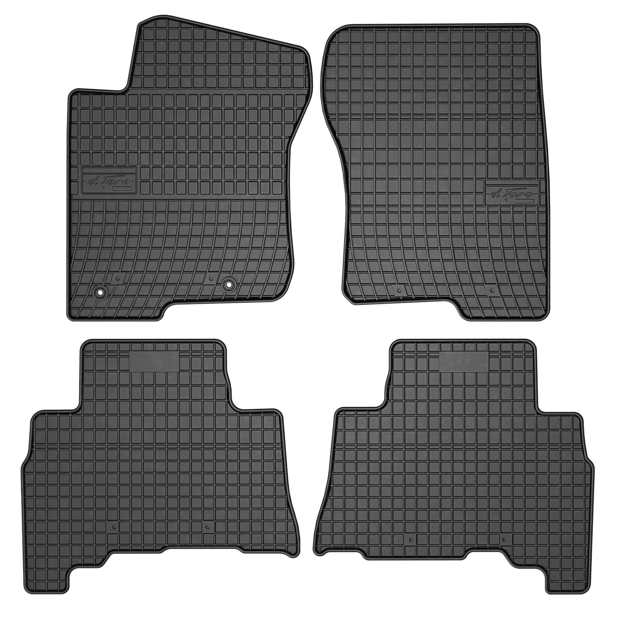 OMAC Tapis de Sol pour Toyota Land Cruiser 2009-2023 Caoutchouc Noir