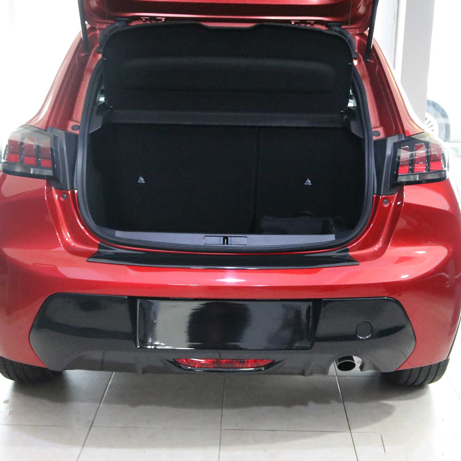 Protection de Pare-Chocs pour Peugeot 208 II 2019-2026 Acrylique noir mat