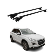Tiger Barres de toit transversales pour Peugeot 4008 2012-2017 Noir