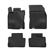 Tapis de Sol de Voiture pour Nissan Qashqai II 2013-2021 TPE Imperméable 4Pcs