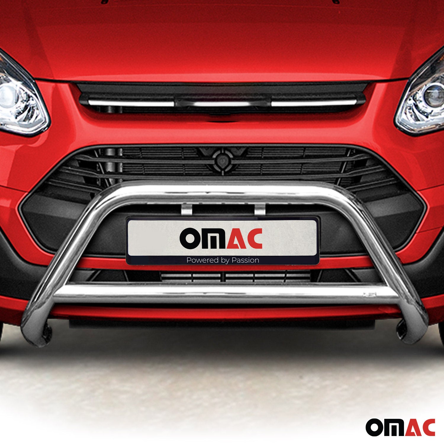 Pare-Buffle Avant Pour Ford Transit Custom 2012-2018 Argent