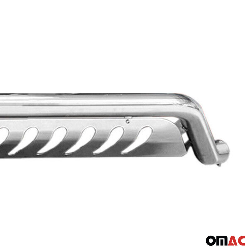 Pare-Buffle Avant Pour Toyota Hilux 2005-2015 en Acier Inox Argent