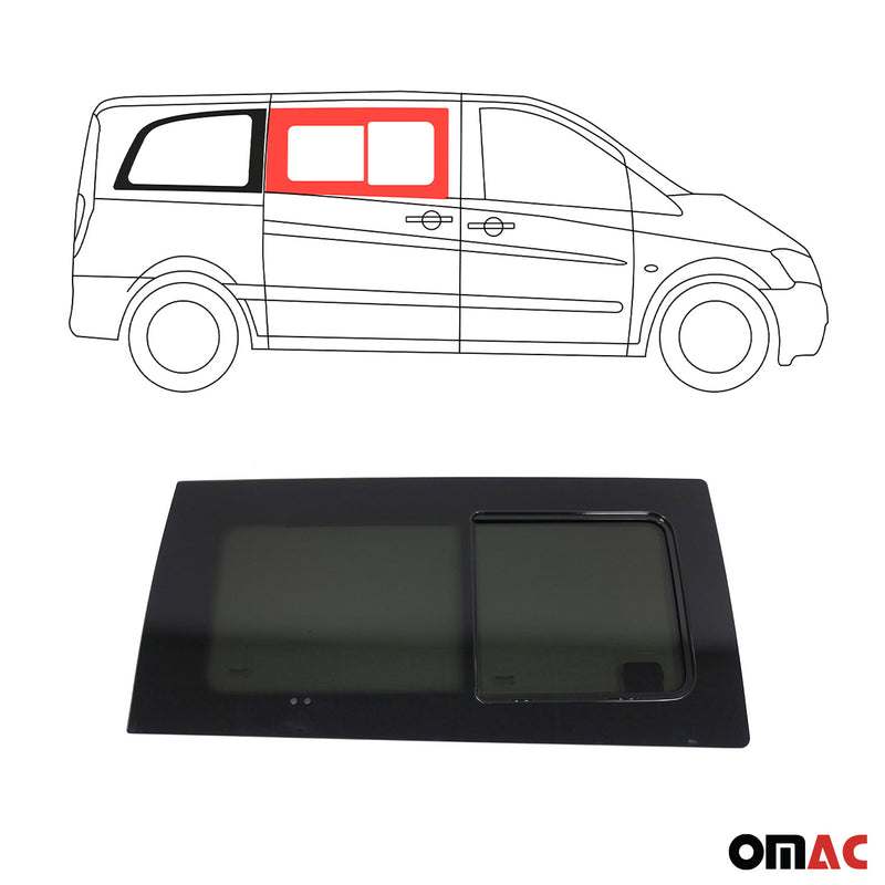 Vitre Porte pour Mercedes Vito W639 2003-2014 Droite Avant fenêtre coulissante