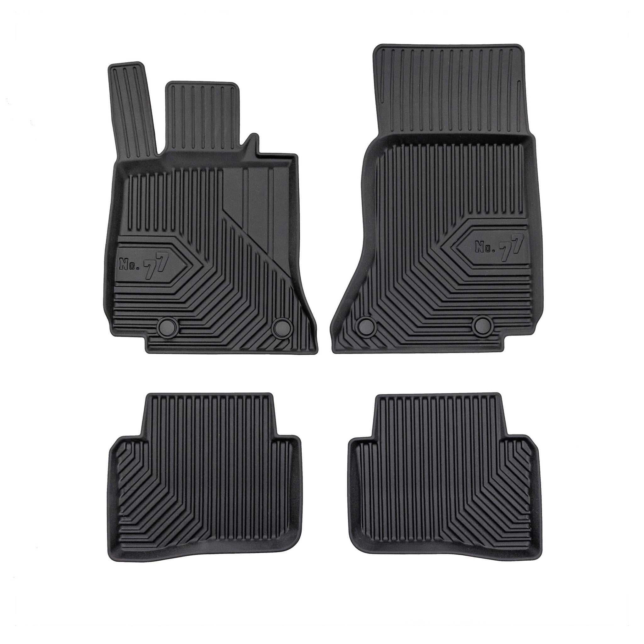 Tapis de sol No.77 pour Mercedes-Benz Classe C S206 W206 2021-2026 TPE Noir 4Pcs