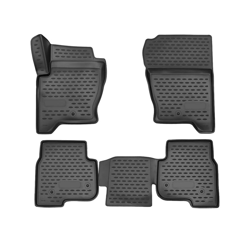 Tapis de sol pour Land Rover Discovery 2009-2016 en caoutchouc TPE 3D Noir 5Pcs