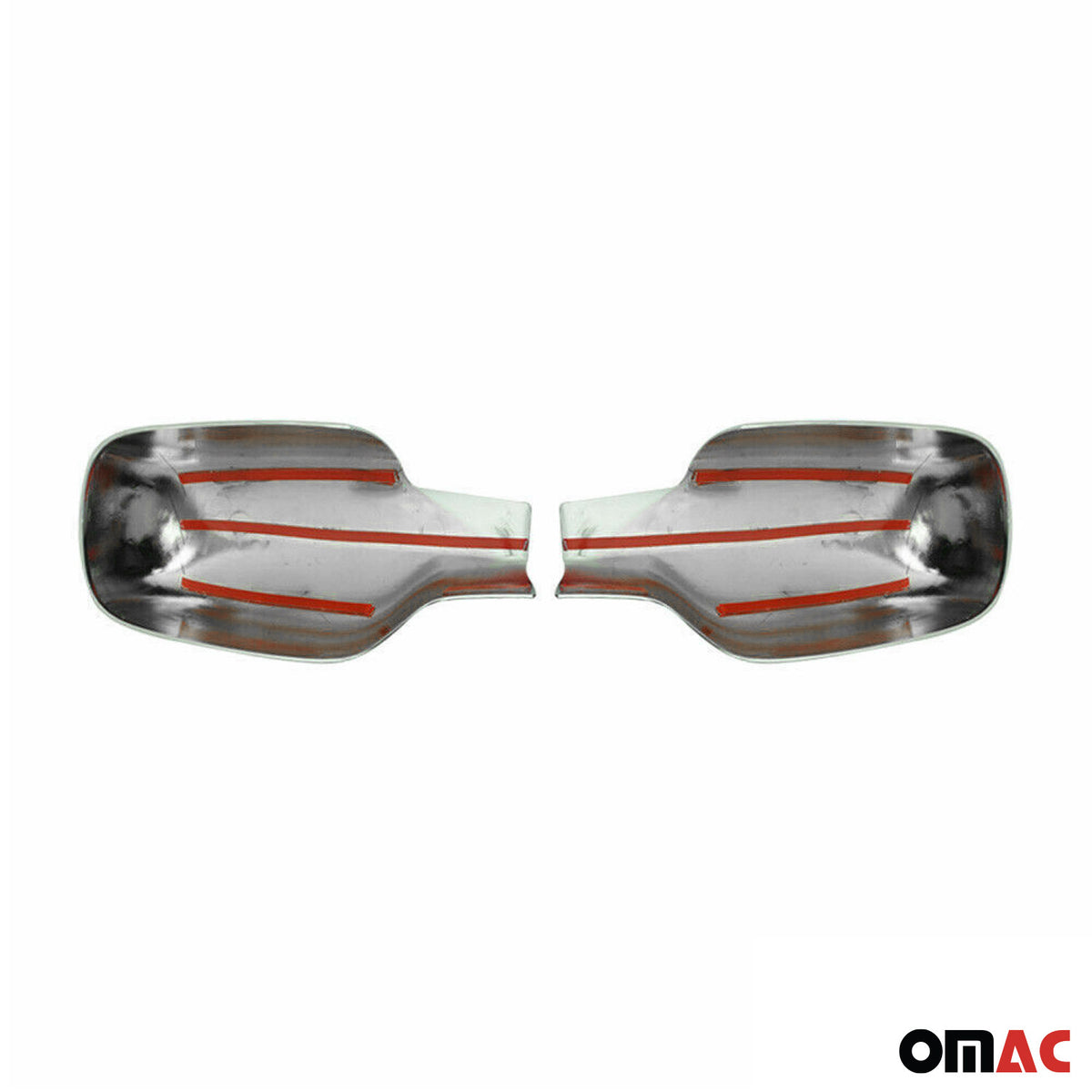 Coques de Rétroviseurs pour Renault Clio 2005-2013 en Acier Chromé Argent