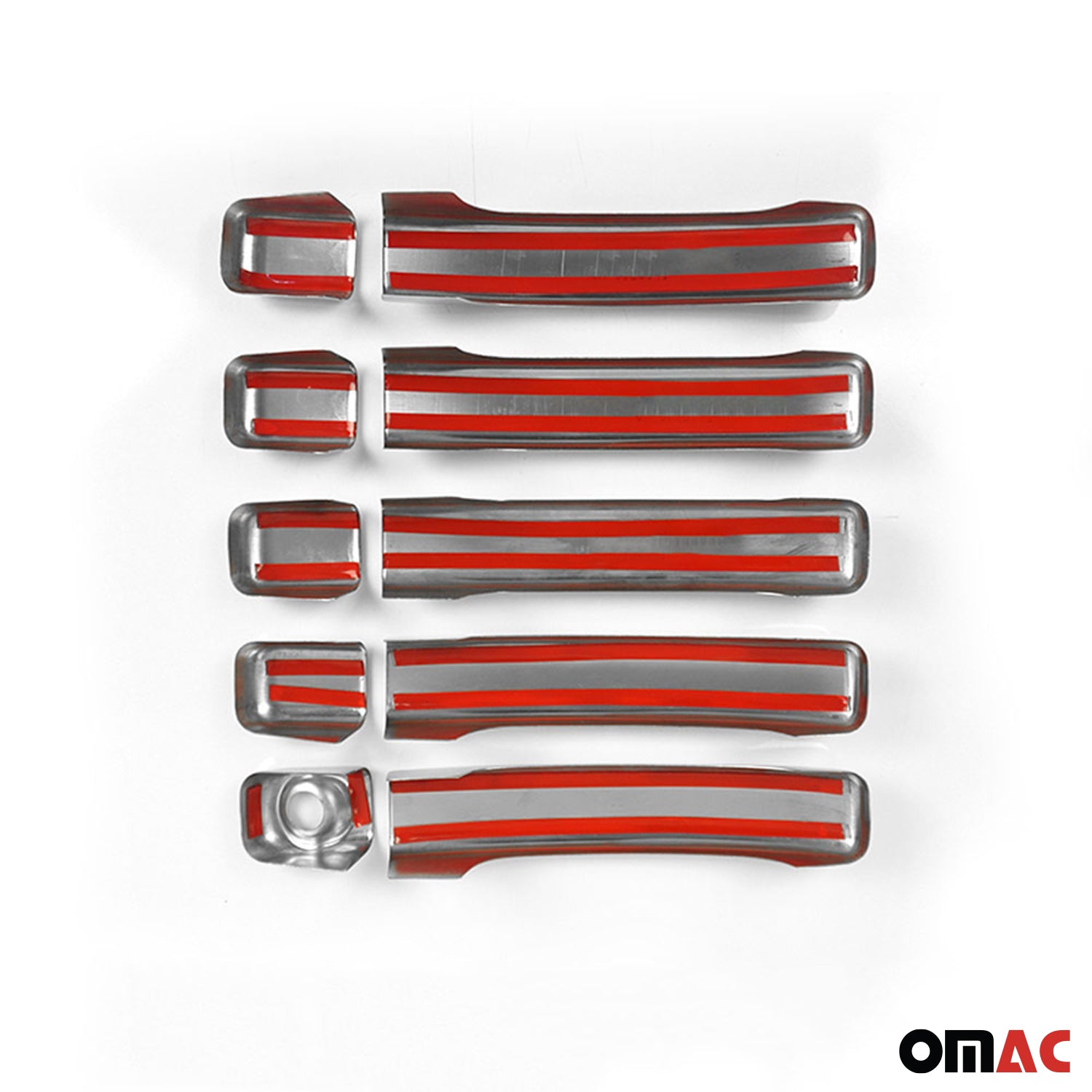 Couverture poignée de porte pour Opel Vivaro B 2014-2019 5 Portes Acier 10Pcs