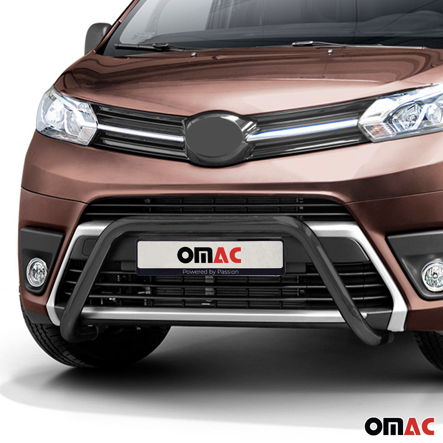 Pare-Buffle Avant Pour Toyota Proace 2016-2026 en Acier Inoxy Noir