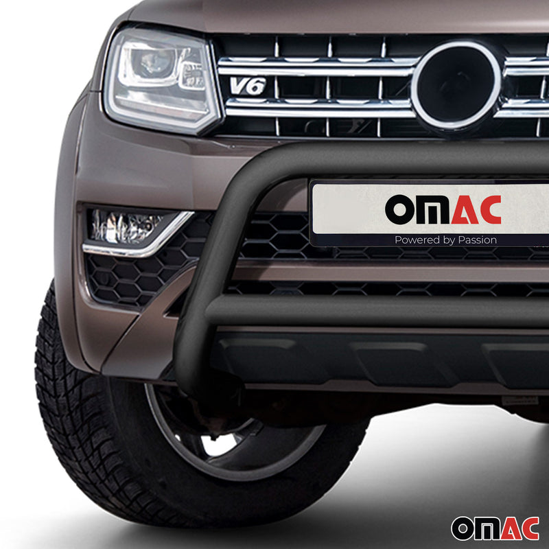 Pare-Buffle Avant Pour VW Amarok 2016-2020 Noir Acier Inoxydable