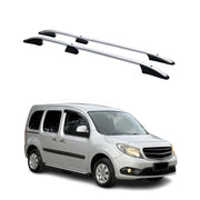 Barres de toit longitudinales pour Mercedes Citan 2012-2021 L1 Aluminium Gris