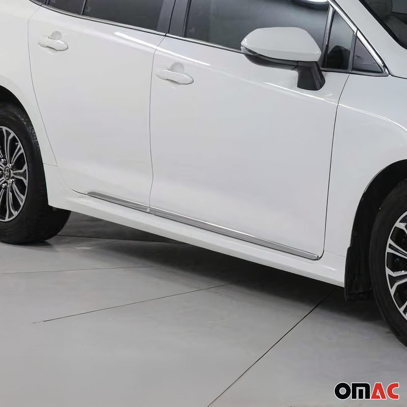 Garniture Baguette de porte latérale pour Toyota Corolla Berline 2019-2025 inox