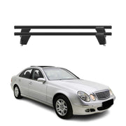 Menabo Barres de toit Transversales pour Mercedes Classe E W211 2002-2009 Noir
