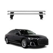 Menabo Barres de toit transversales pour Audi A8 S8 D5 2018-2026 Alu Gris 2x