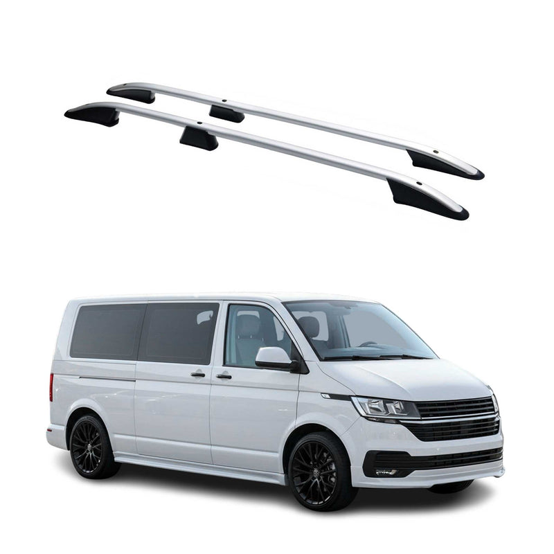 Rails de toit Elegance pour Volkswagen T7 2024-2025 ABE Argente Alu L2 2x
