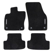 Tapis de Sol de Voiture pour Audi Q2 2016-2020 Pre-FL Velours Imperméable 4Pcs