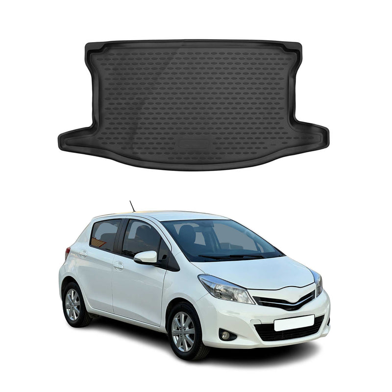 Tapis de Coffre pour Toyota Yaris 2012-2020 TPE Noir