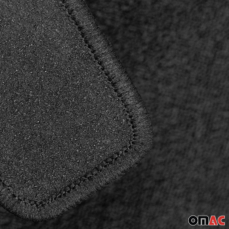 Tapis de Sol de Voiture pour Skoda Fabia III 2014-2022 Velours Durable Noir 4Pcs