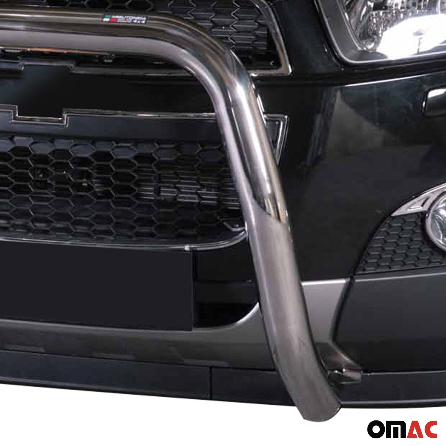 Pare-buffle Avant pour Chevrolet Captiva 2011-2016 76 mm en Acier Gris