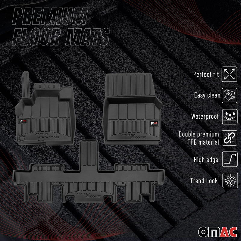 Tapis de Sol pour Renault Espace 2002-2014 TPE Noir