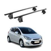Barres de toit transversales acier pour Hyundai ix20 2010-2019 TÜV 75 kg Noir 2x