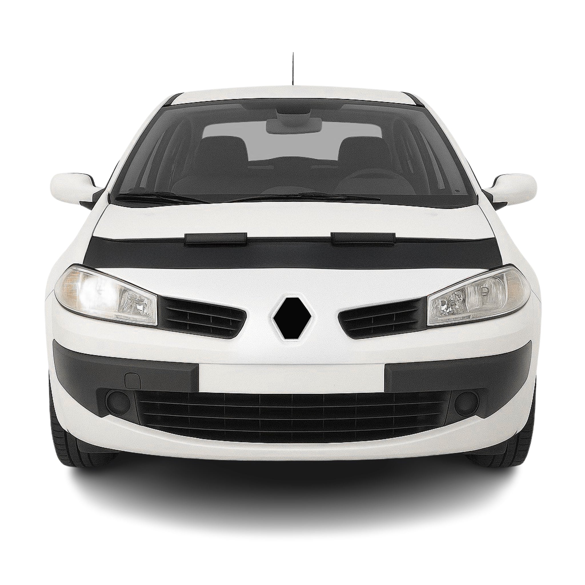 Protège Capot pour Renault Megane 2002-2009 Masque de voiture vinyle Noir