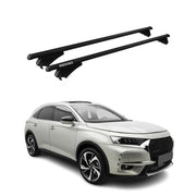 Tiger Barres de toit transversales pour DS7 Crossback / DS 7 2017-2026 Noir 2x