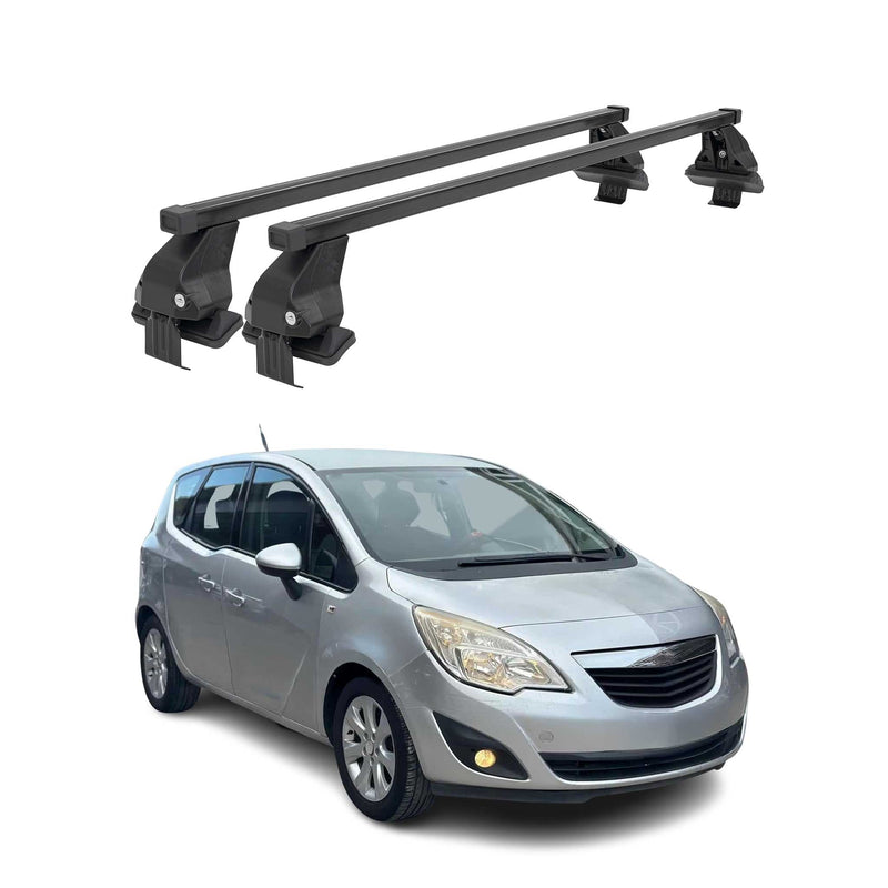 Barres Transversales Menabo pour Opel Meriva 2010-2017 Noir