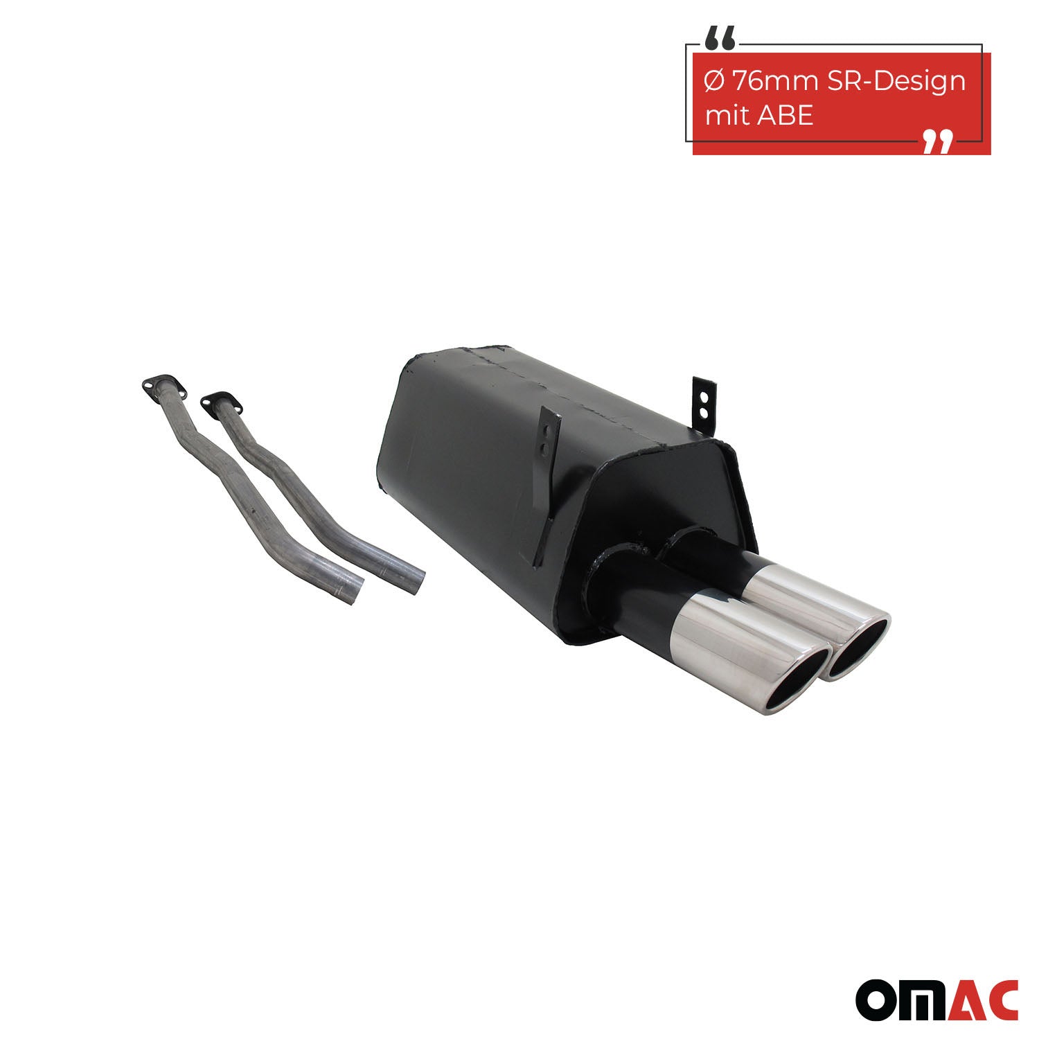 Échappement arrière Novus pour BMW Série 3 E36 325i 2x76mm SR-Design ABE