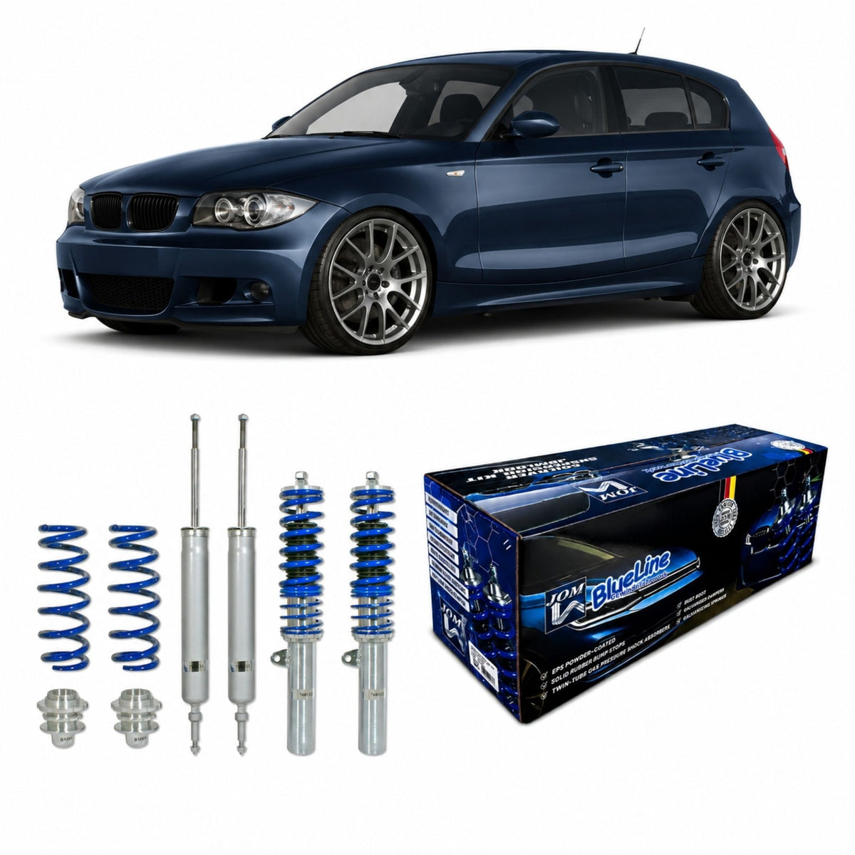 JOM BlueLine Combinés Filetés pour Série 1 (E81/ (E87/ E82)/ E88) 2004-2010