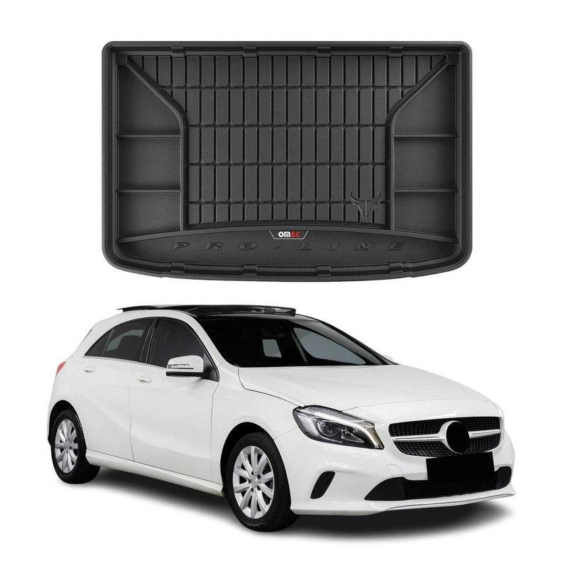 Tapis de Coffre pour Mercedes Classe A W176 2012-2018 TPE Noir